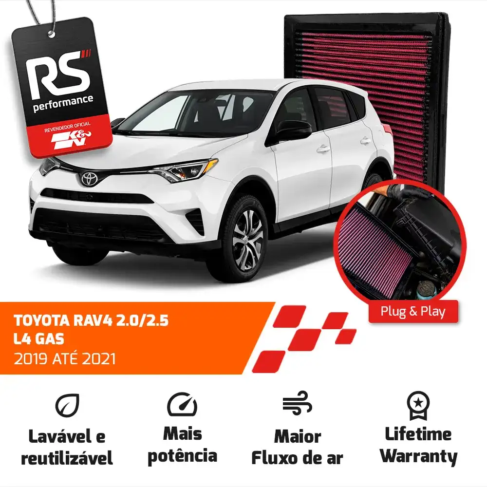 Filtro Esportivo Inbox Toyota Rav4 Camry Sienna 2018 A 2021
