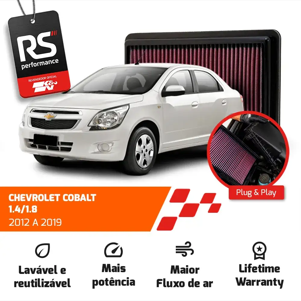 Filtro Esportivo Gm Prisma Onix Spin Sonic Cobalt 1.4 1.6