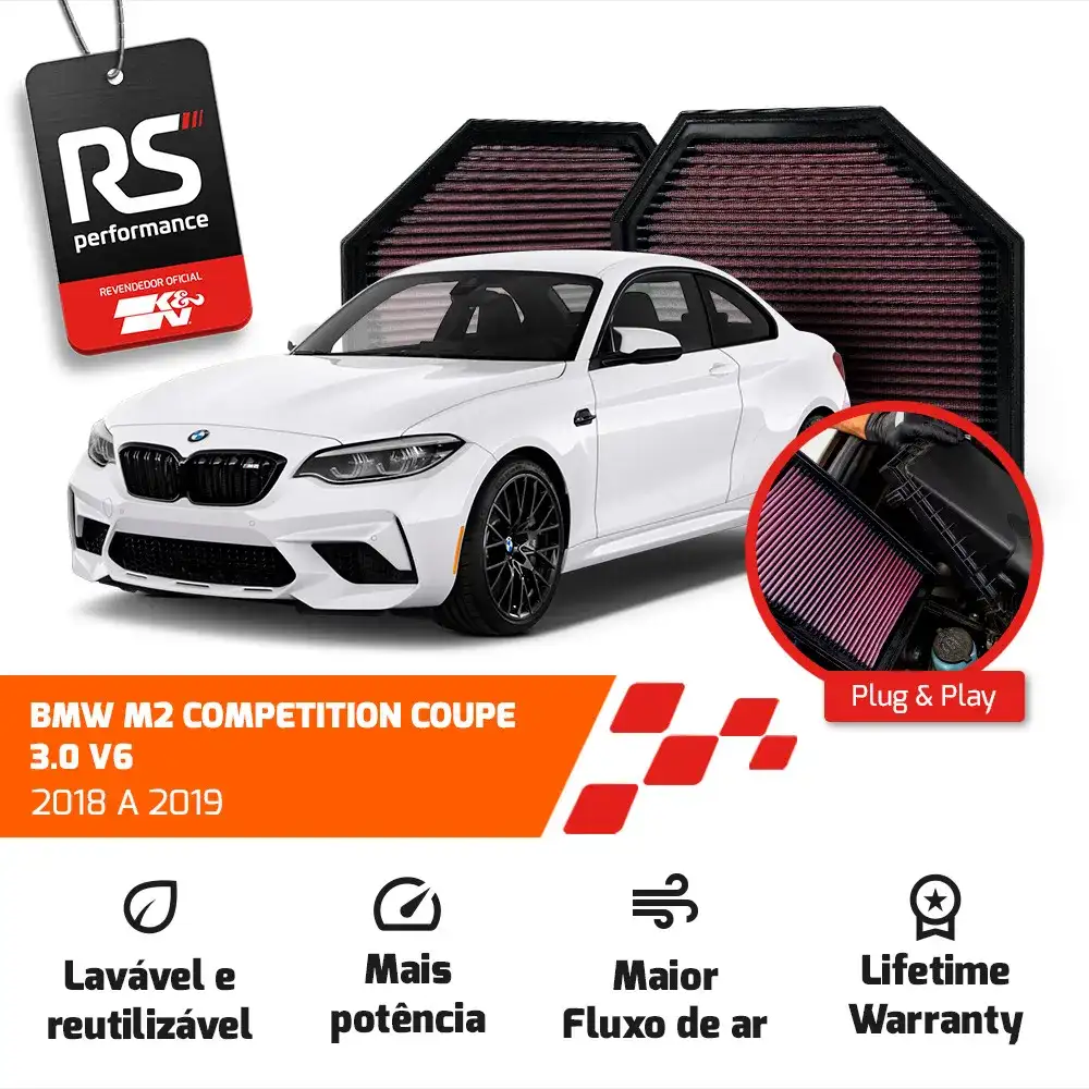 Filtro Esportivo Inbox Bmw M S55 S63 3.0 4.4 2011 Até 2019