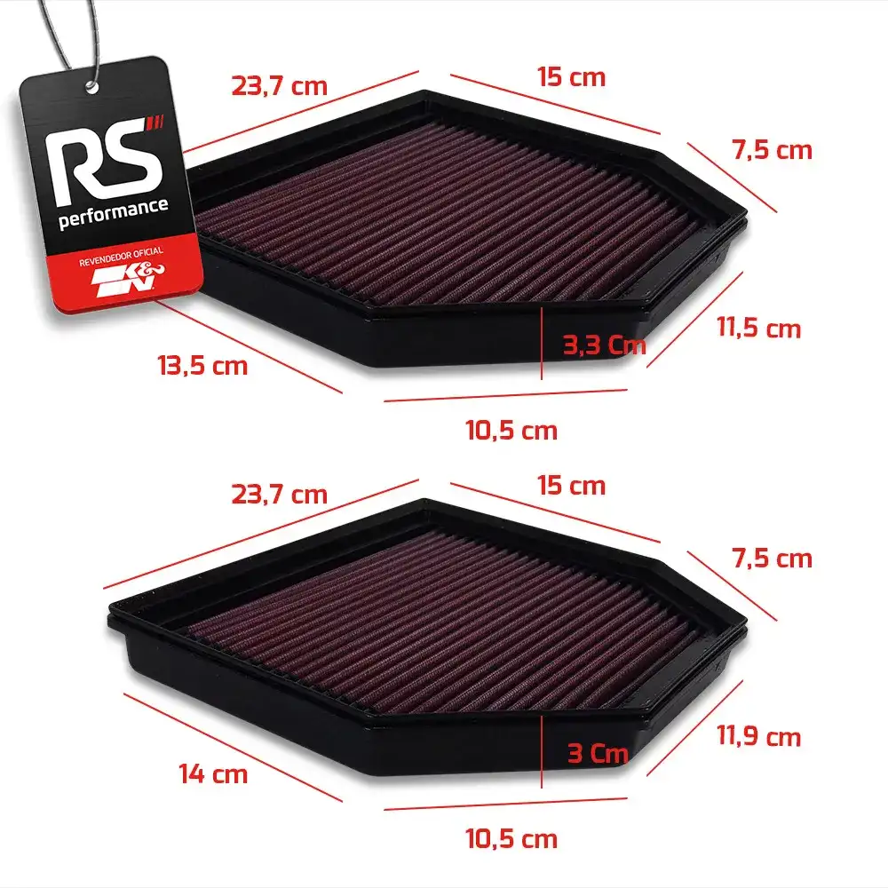 Filtro Esportivo Inbox Bmw M S55 S63 3.0 4.4 2011 Até 2019
