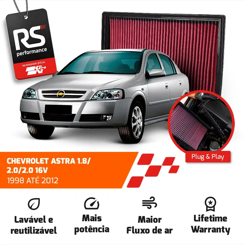 Filtro Esportivo Inbox Gm Astra Vectra Zafira 2.0 1998-2012