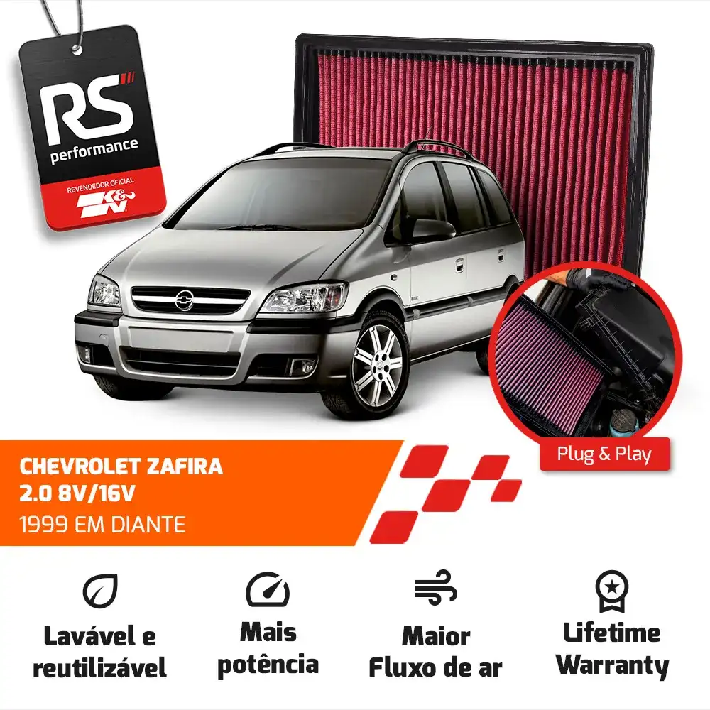 Filtro Esportivo Inbox Gm Astra Vectra Zafira 2.0 1998-2012