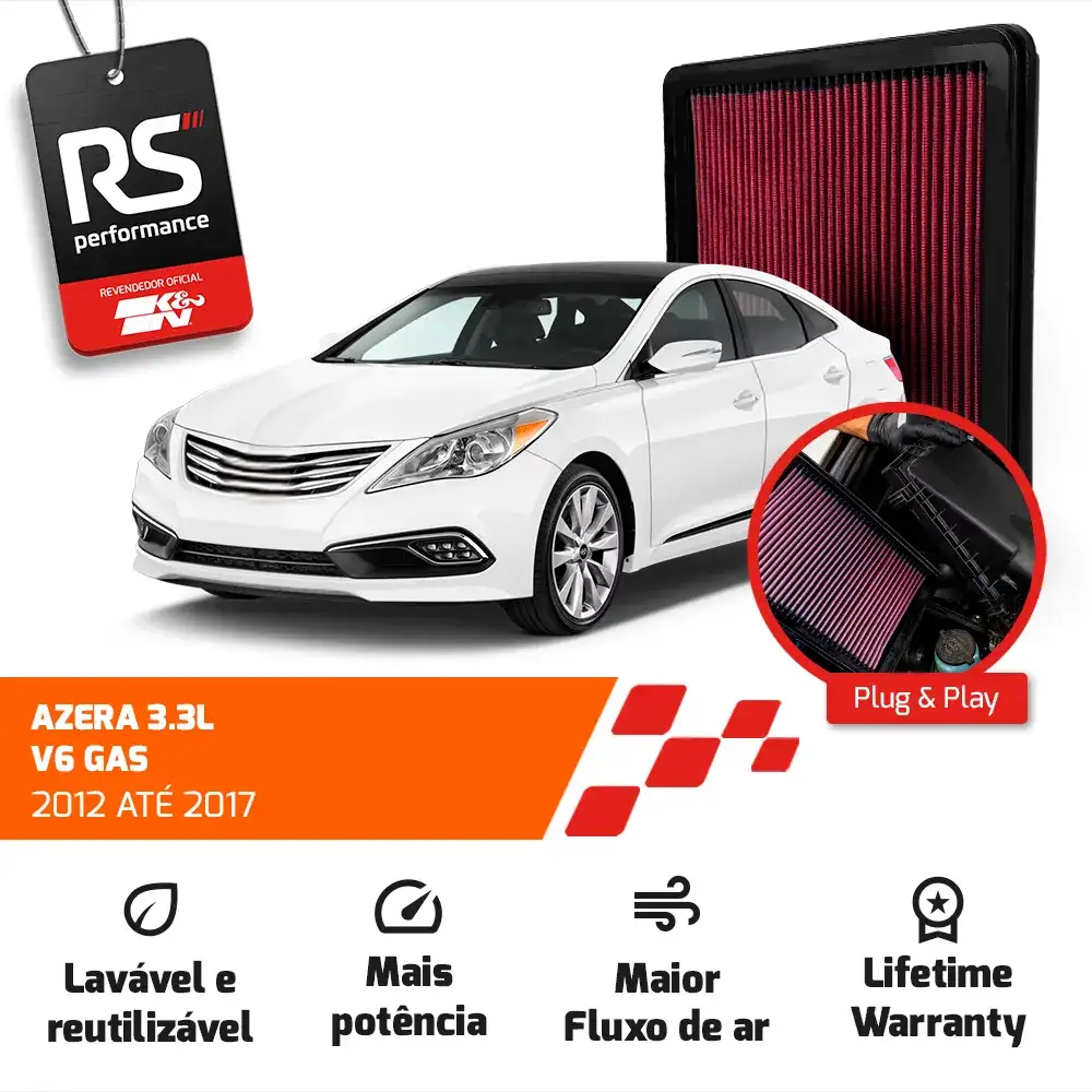 Filtro Esportivo Kia Cadenza Optima Sorento Sportage 09-2016