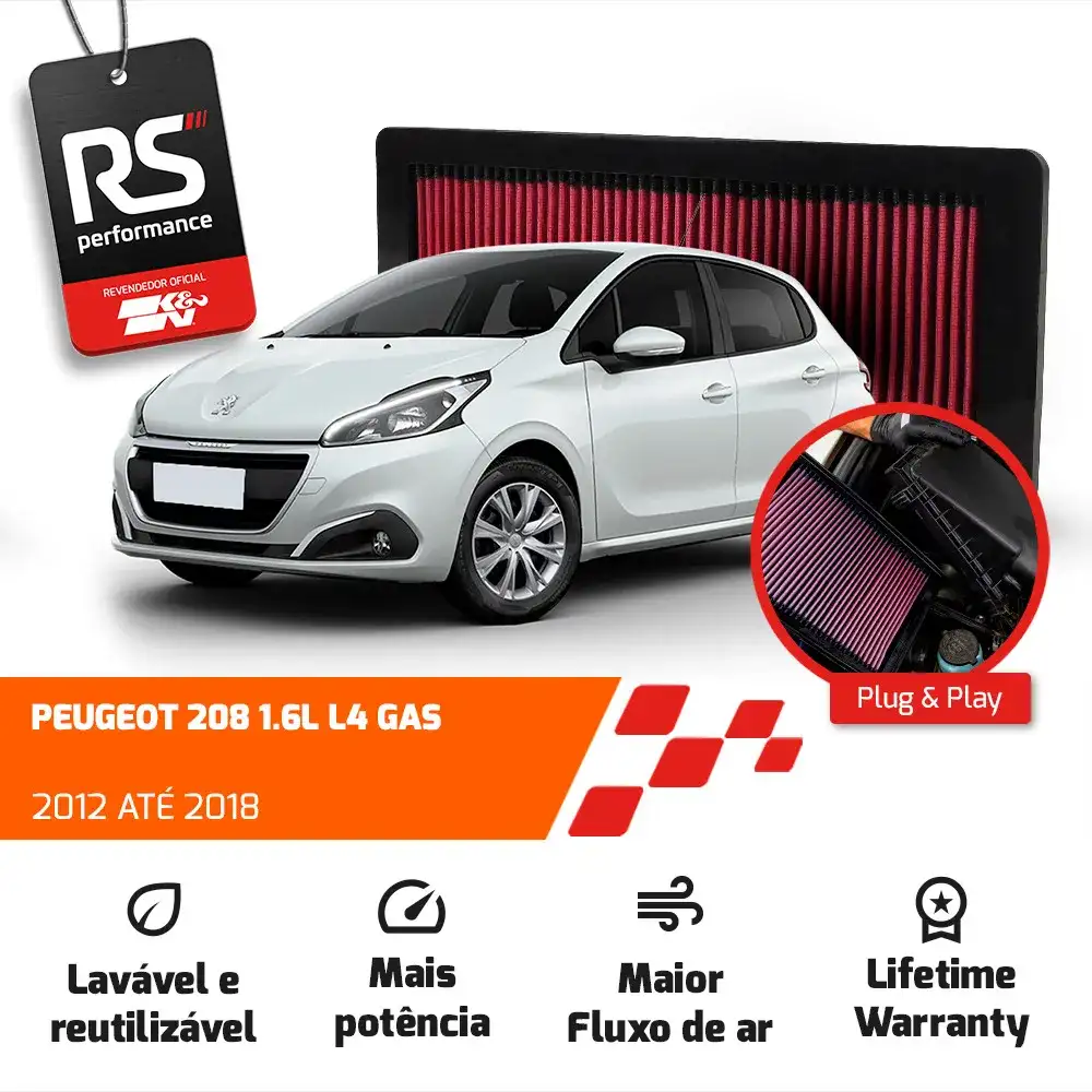 Filtro Esportivo Inbox Citroën Mini Peugeot 1.6 S4 2007-2019