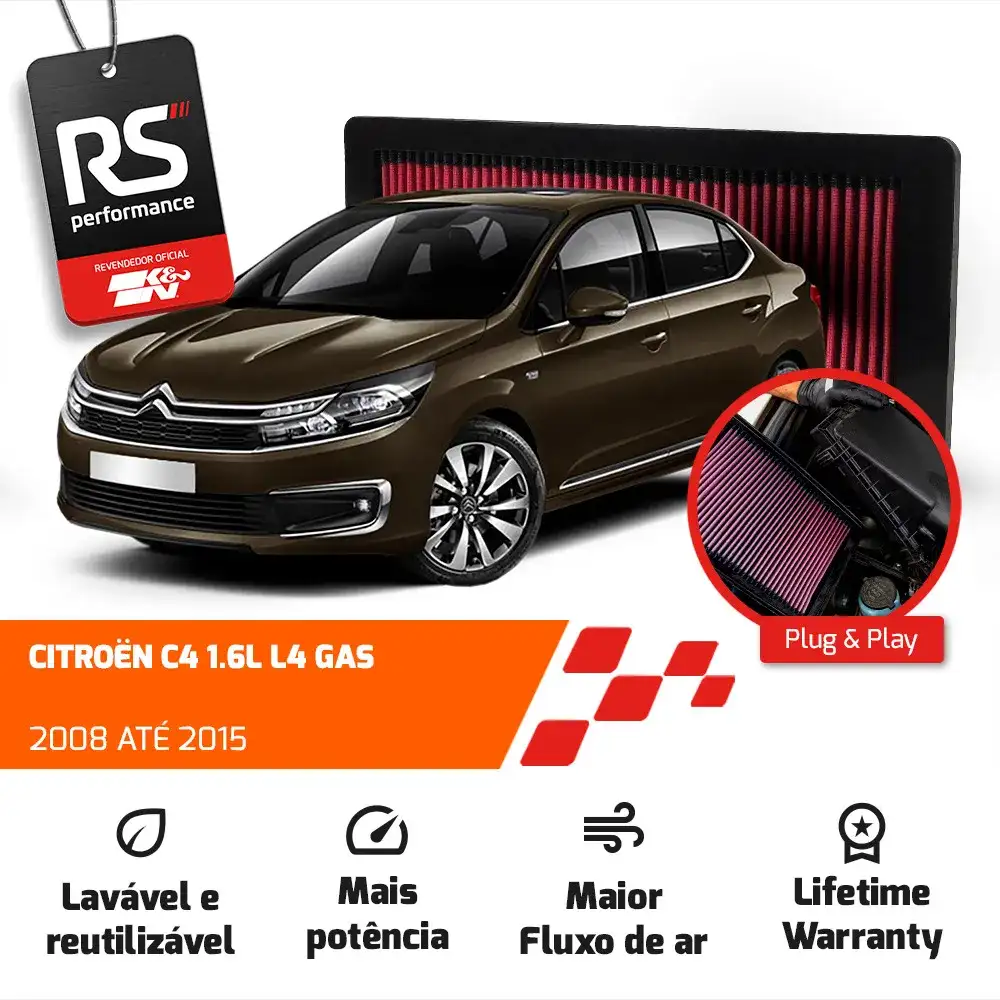 Filtro Esportivo Inbox Citroën Mini Peugeot 1.6 S4 2007-2019