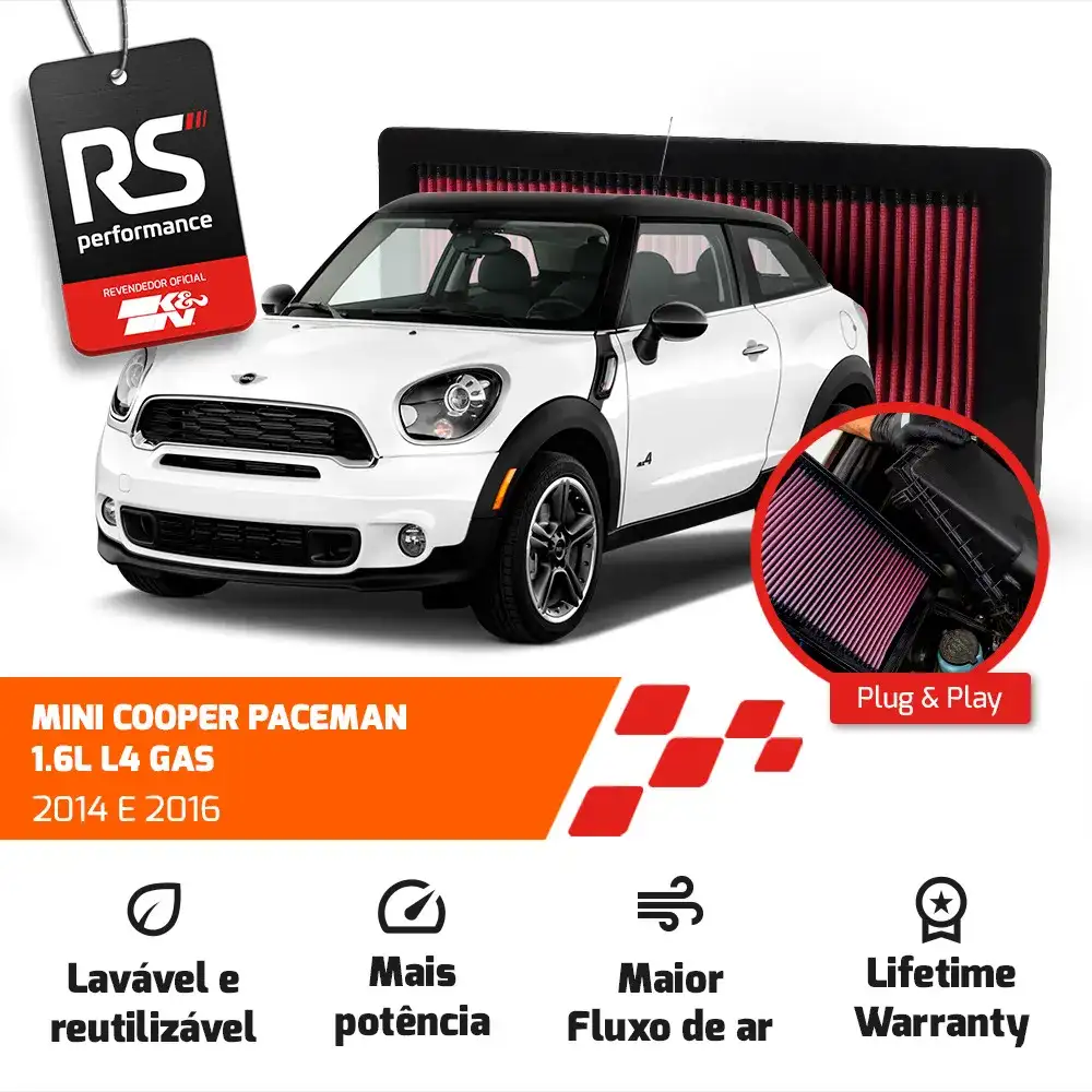 Filtro Esportivo Inbox Citroën Mini Peugeot 1.6 S4 2007-2019