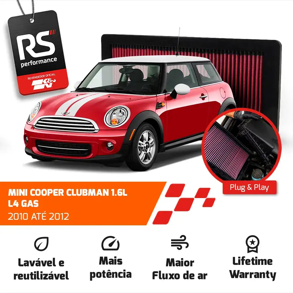 Filtro Esportivo Inbox Citroën Mini Peugeot 1.6 S4 2007-2019