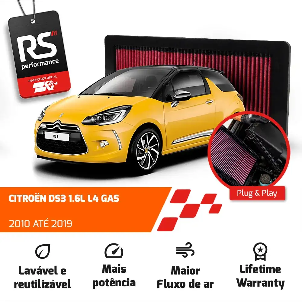 Filtro Esportivo Inbox Citroën Mini Peugeot 1.6 S4 2007-2019