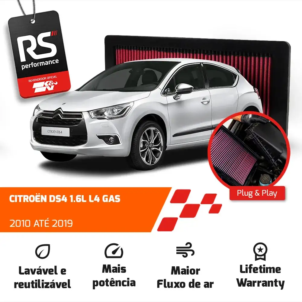 Filtro Esportivo Inbox Citroën Mini Peugeot 1.6 S4 2007-2019