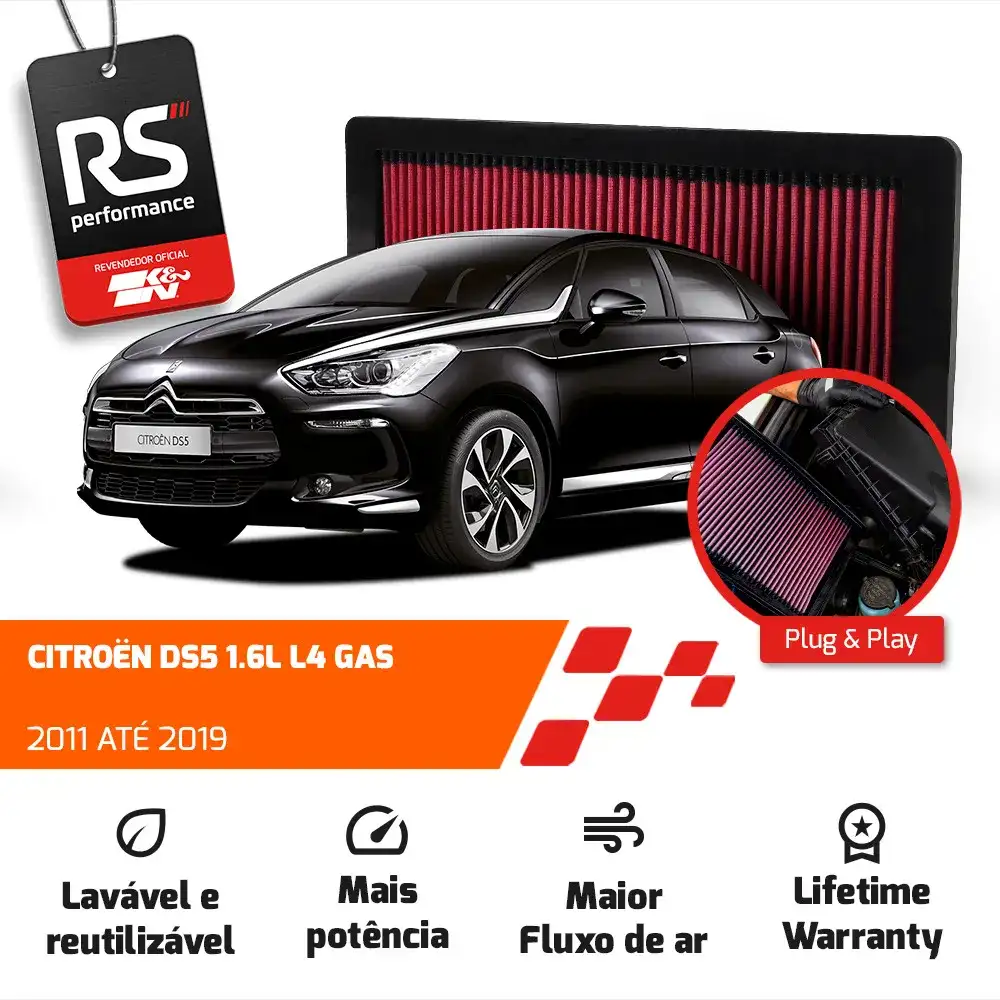 Filtro Esportivo Inbox Citroën Mini Peugeot 1.6 S4 2007-2019