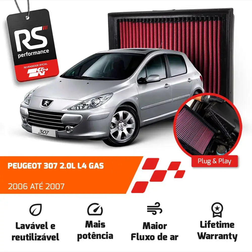 Filtro Esportivo Inbox Citroën C4 Picasso 307 2.0 2004-2013