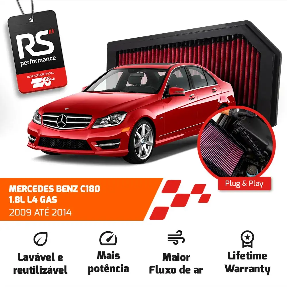 Filtro Esportivo Inbox Mercedes Slk/c/e Class 1.8 2009-2015