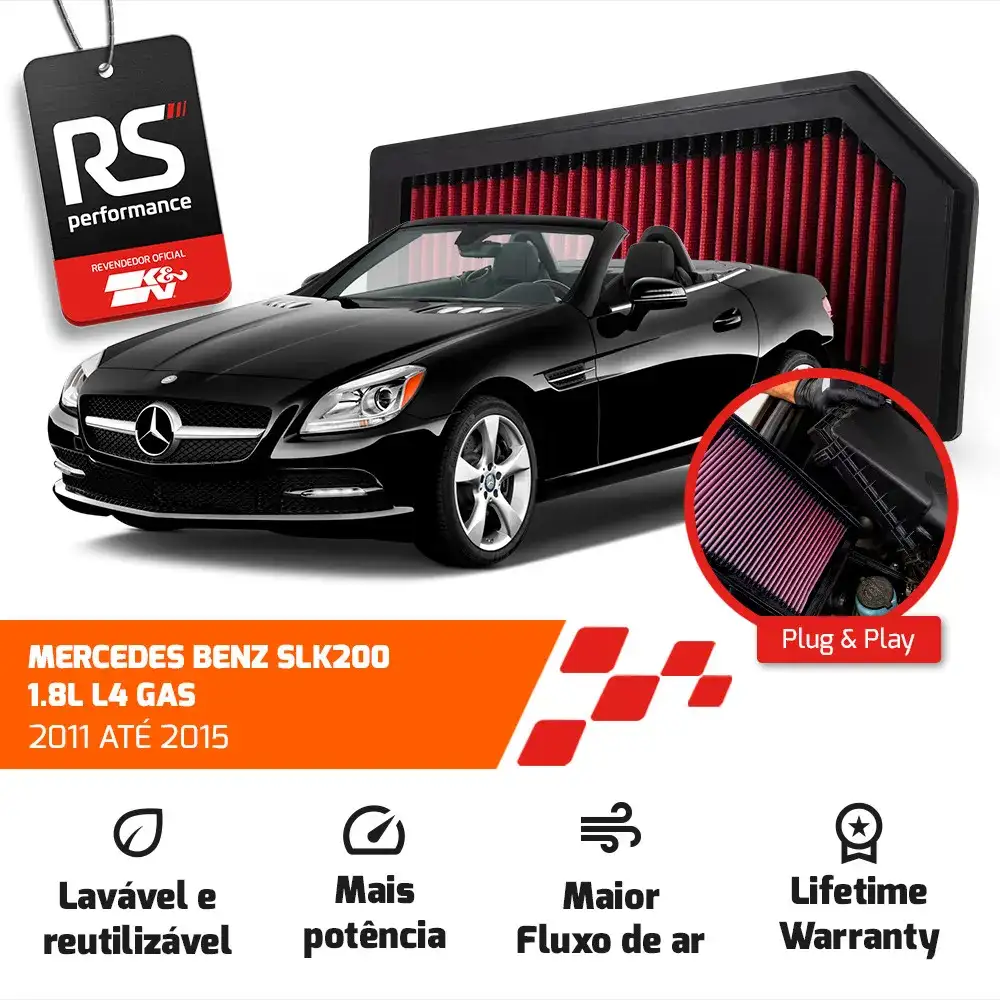 Filtro Esportivo Inbox Mercedes Slk/c/e Class 1.8 2009-2015