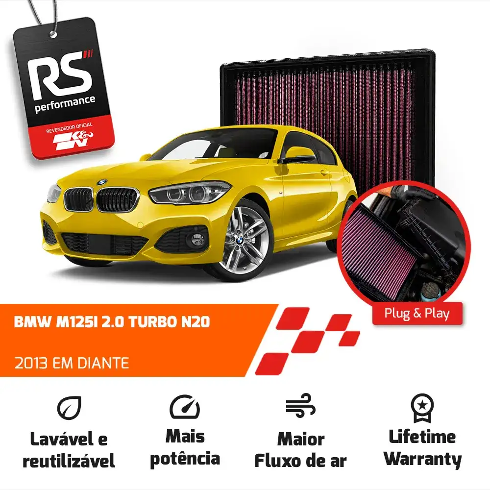 Filtro Esportivo Inbox Bmw F20 F30 N13 N20 2012 Em Diante