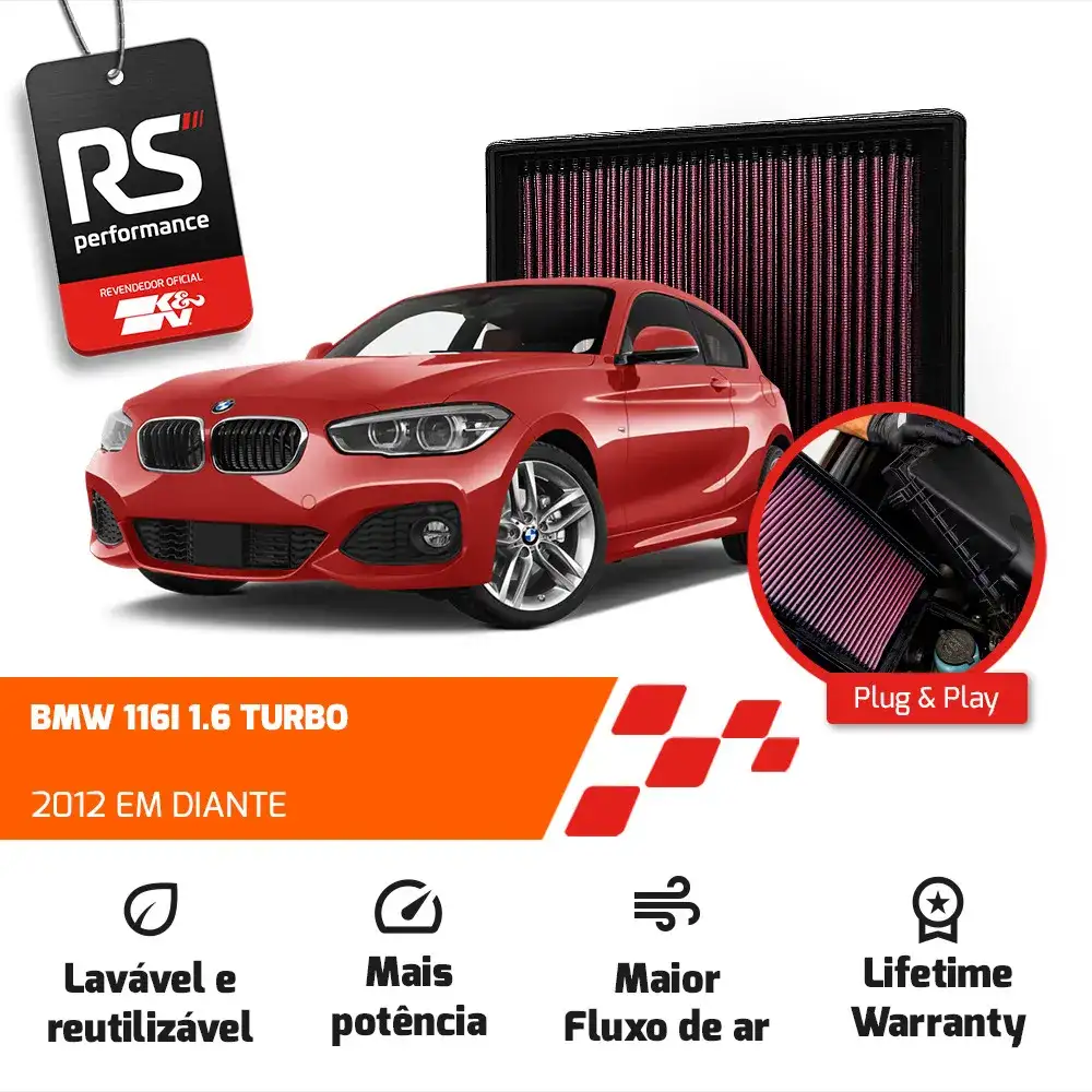 Filtro Esportivo Inbox Bmw F20 F30 N13 N20 2012 Em Diante