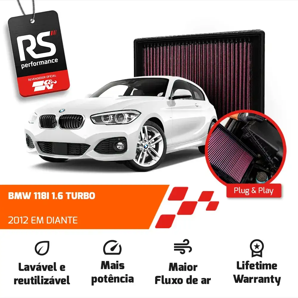 Filtro Esportivo Inbox Bmw F20 F30 N13 N20 2012 Em Diante