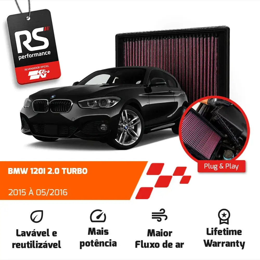 Filtro Esportivo Inbox Bmw F20 F30 N13 N20 2012 Em Diante