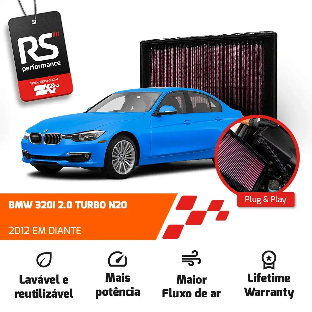 Filtro Esportivo Inbox Bmw F20 F30 N13 N20 2012 Em Diante