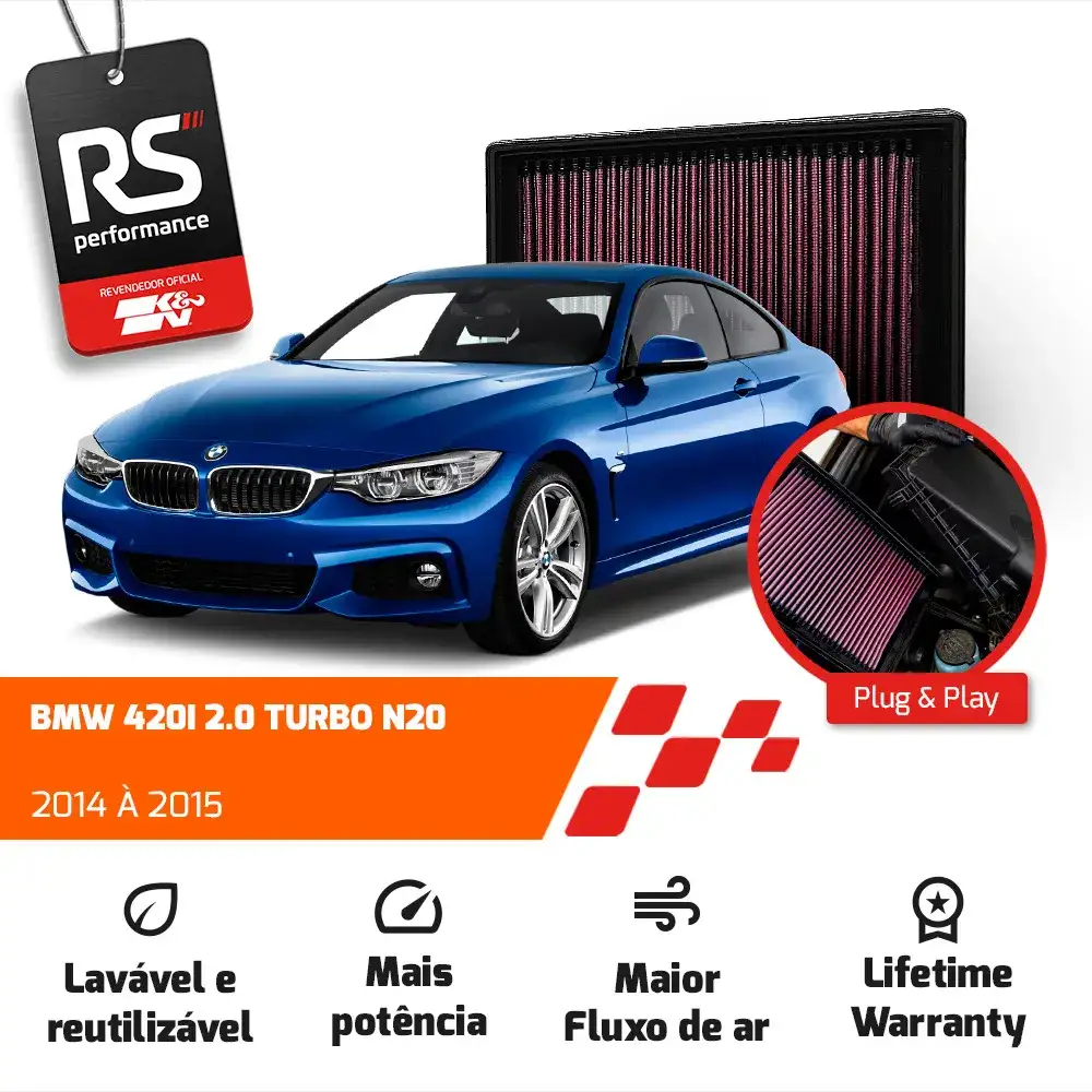 Filtro Esportivo Inbox Bmw F20 F30 N13 N20 2012 Em Diante