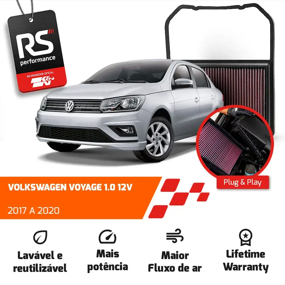 Filtro Esportivo Inbox Vw 1.0 12v Mpi 2014 A 2019