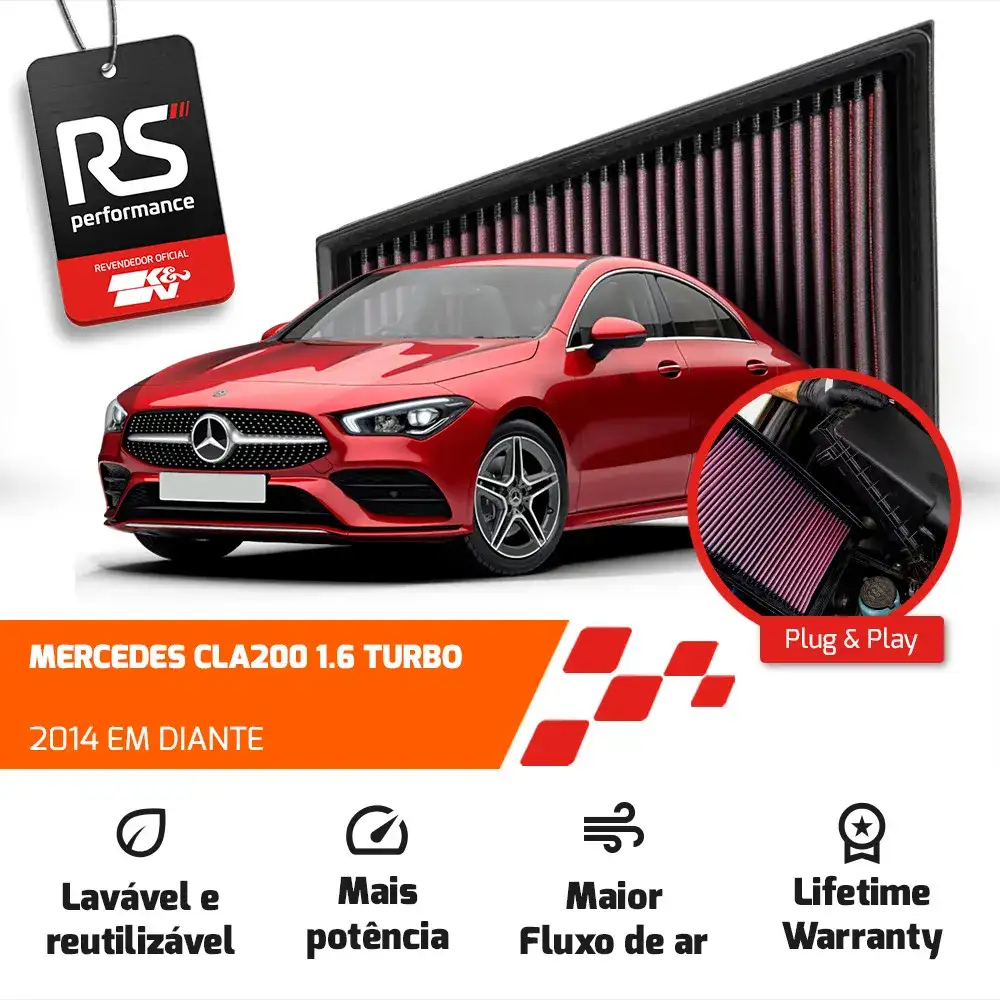 Filtro Esportivo Inbox Mercedes M270 1.6 2.0 2012 Em Diante