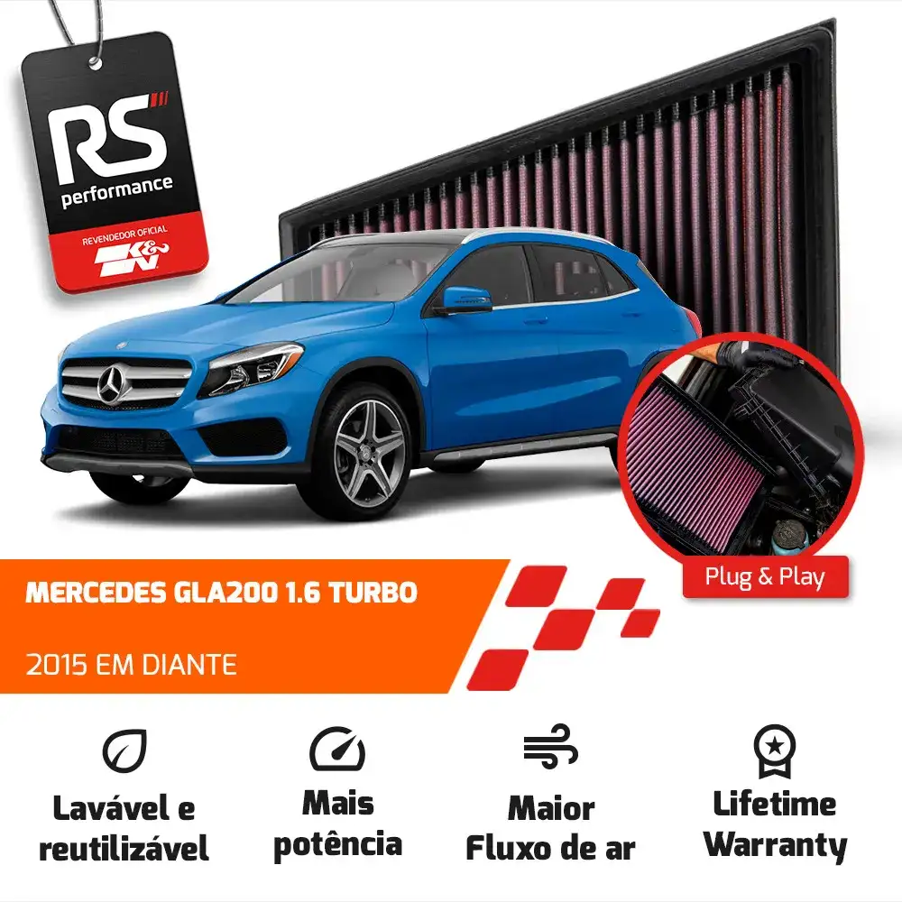 Filtro Esportivo Inbox Mercedes M270 1.6 2.0 2012 Em Diante