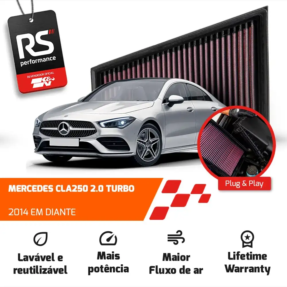 Filtro Esportivo Inbox Mercedes M270 1.6 2.0 2012 Em Diante