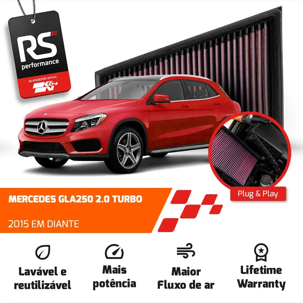Filtro Esportivo Inbox Mercedes M270 1.6 2.0 2012 Em Diante