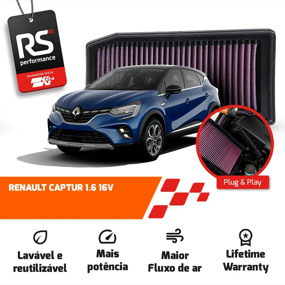 Filtro Esportivo Inbox Renault Captur Duster Sandero 1.6 2.0