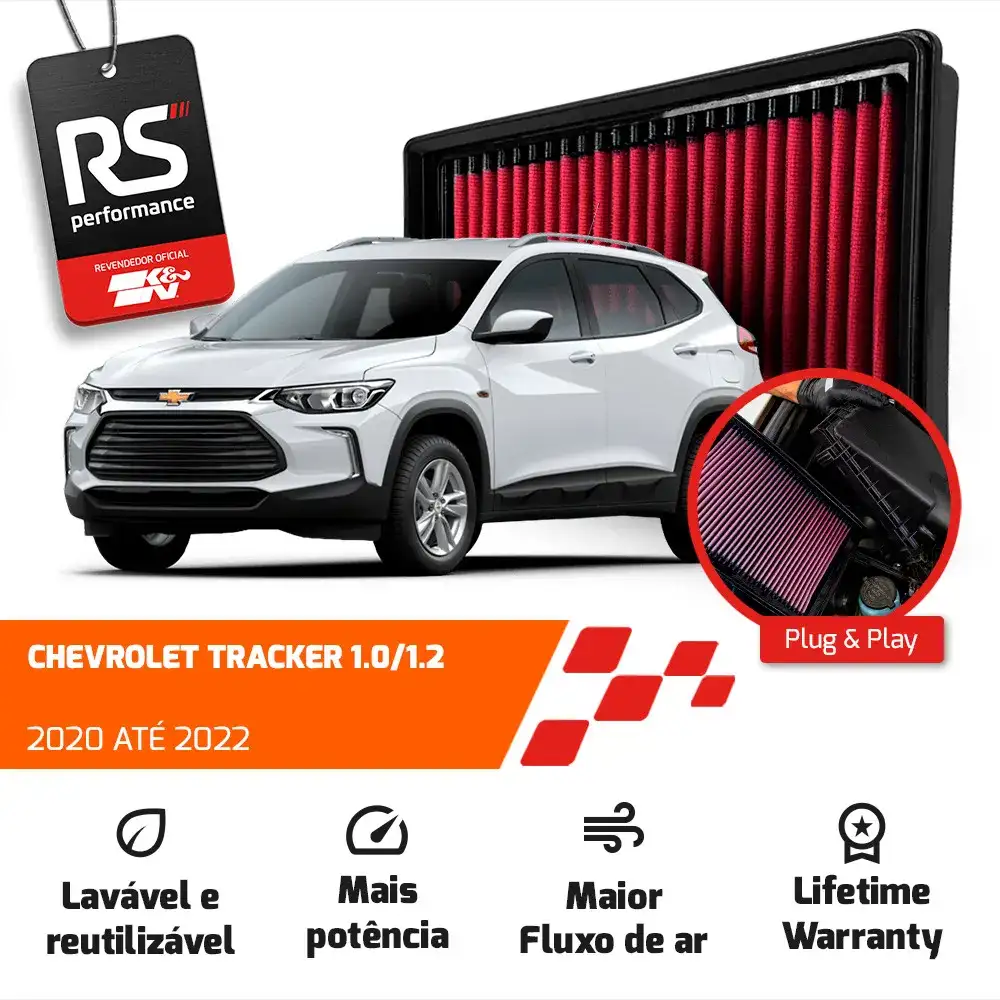 Filtro Ar Esportivo Inbox K&n Gm Tracker 1.0 E 1.2/ Onix 1.0