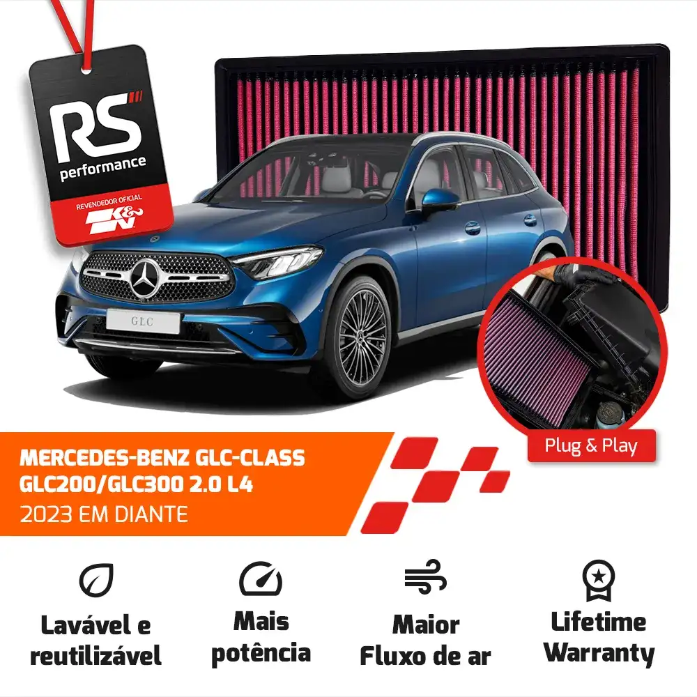 Filtro Esportivo Inbox Mercedes Classe C E Glc Gle 2.0 2021+
