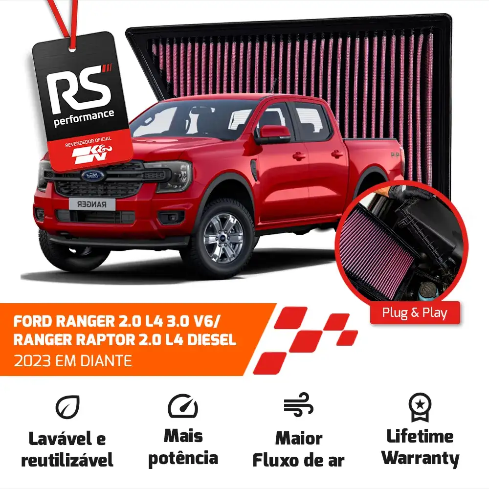 Filtro Esportivo Inbox Ranger 2.0/3.0 2023 Em Diante