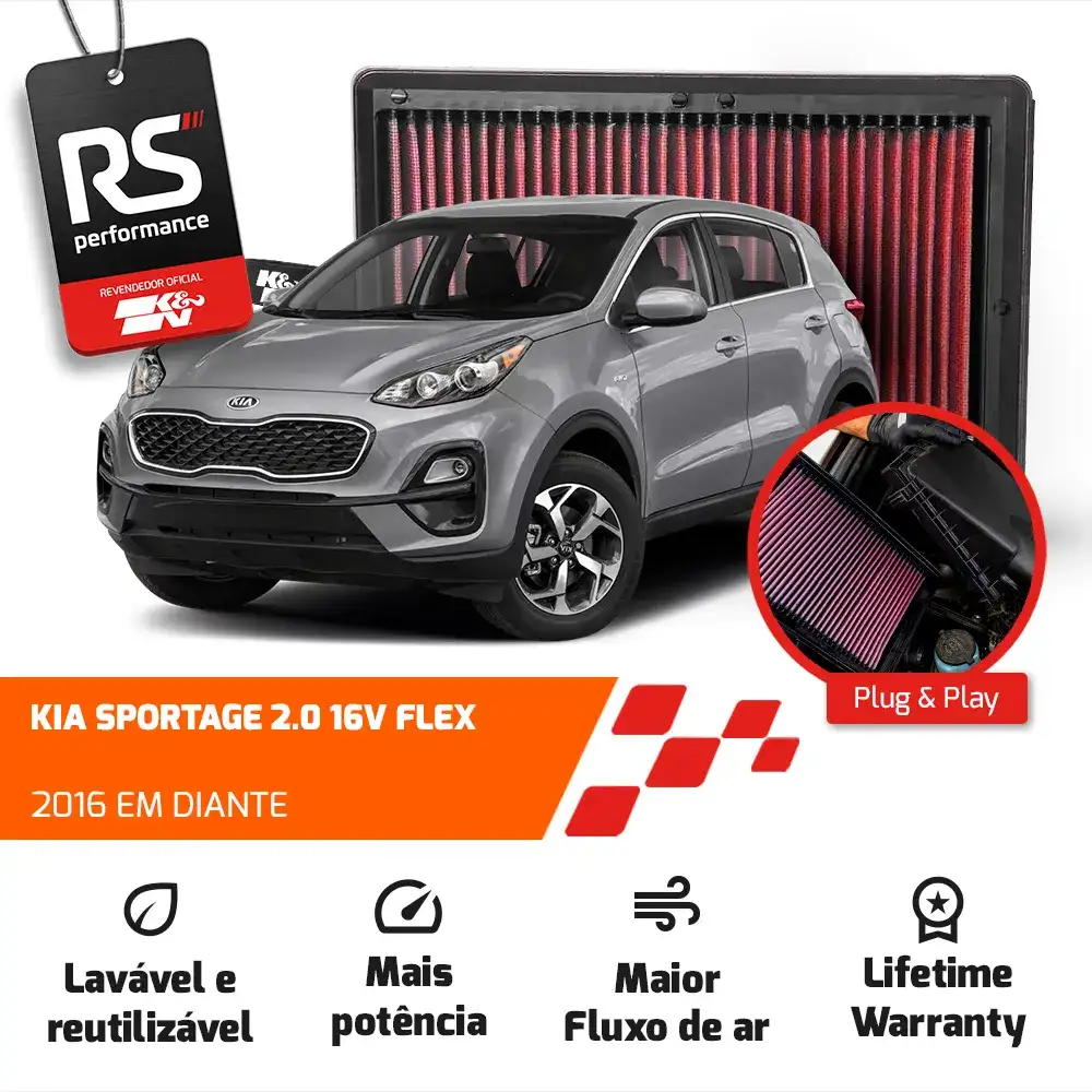 Filtro Esportivo Inbox Sportage Tucson 1.6 2.0 16v 2016+
