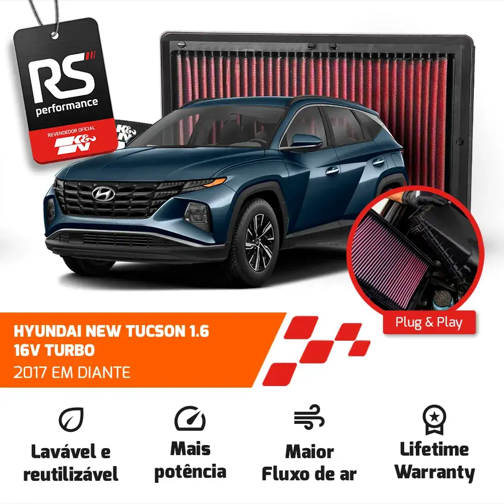Filtro Esportivo Inbox Sportage Tucson 1.6 2.0 16v 2016+