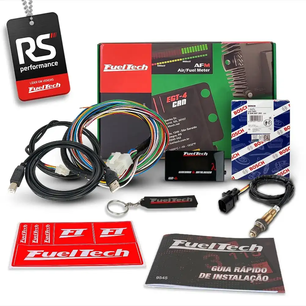 Wb-o2 Datalogger + Sonda Bosch 4.2 + Chicote Motor Dianteiro