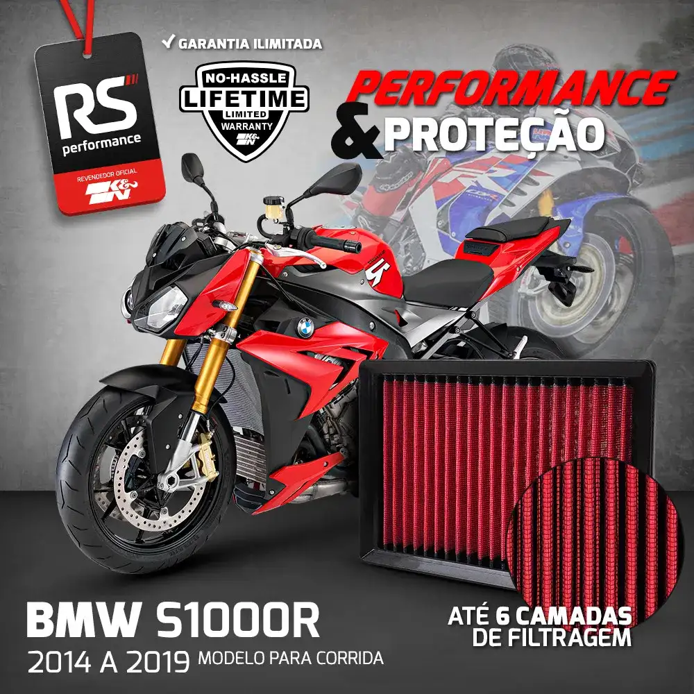 Filtro Esportivo Inbox Bmw S1000 Xr Rr R Hp4 999 2009 A 2019
