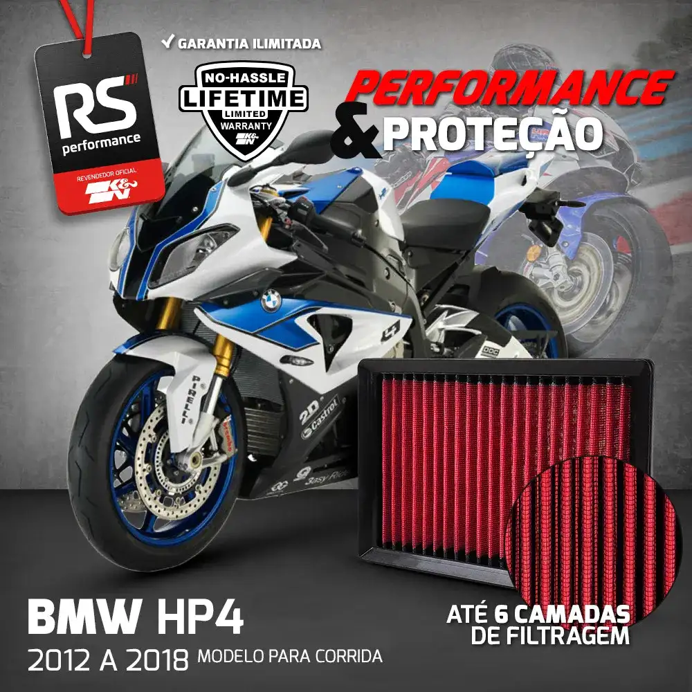 Filtro Esportivo Inbox Bmw S1000 Xr Rr R Hp4 999 2009 A 2019