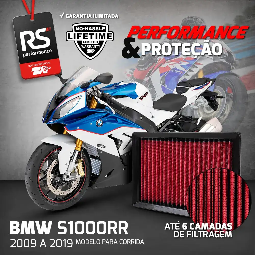 Filtro Esportivo Inbox Bmw S1000 Xr Rr R Hp4 999 2009 A 2019
