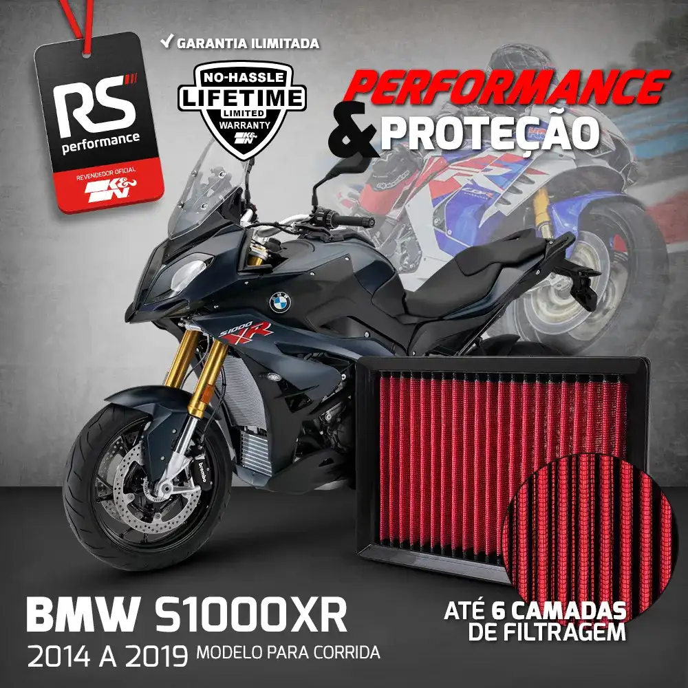 Filtro Esportivo Inbox Bmw S1000 Xr Rr R Hp4 999 2009 A 2019