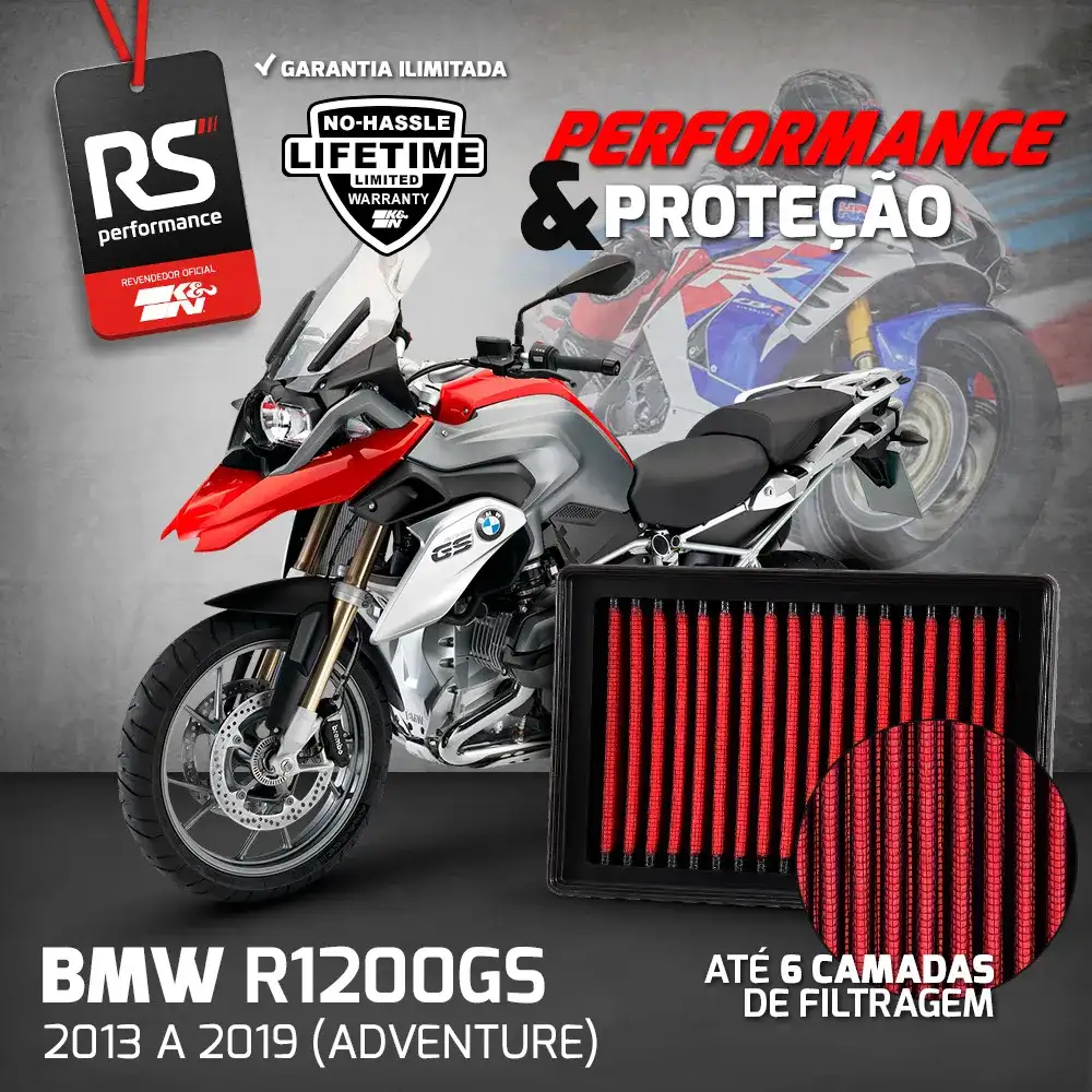 Filtro De Ar Esportivo Inbox K&n Bmw R1200rt R1200gs R1250gs