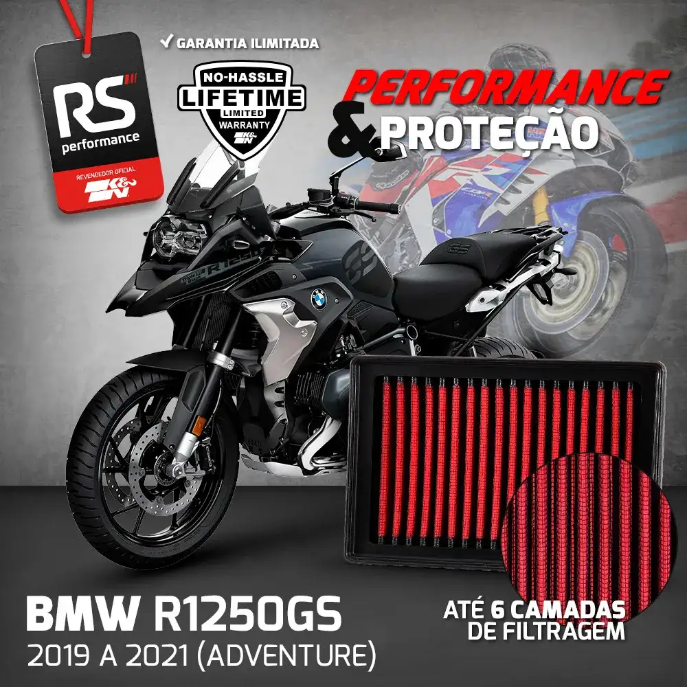 Filtro De Ar Esportivo Inbox K&n Bmw R1200rt R1200gs R1250gs