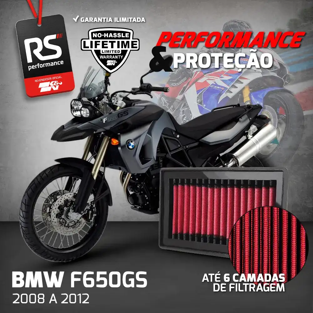 Filtro Esportivo Inbox Bmw Série F 800cc 1999 A 2005