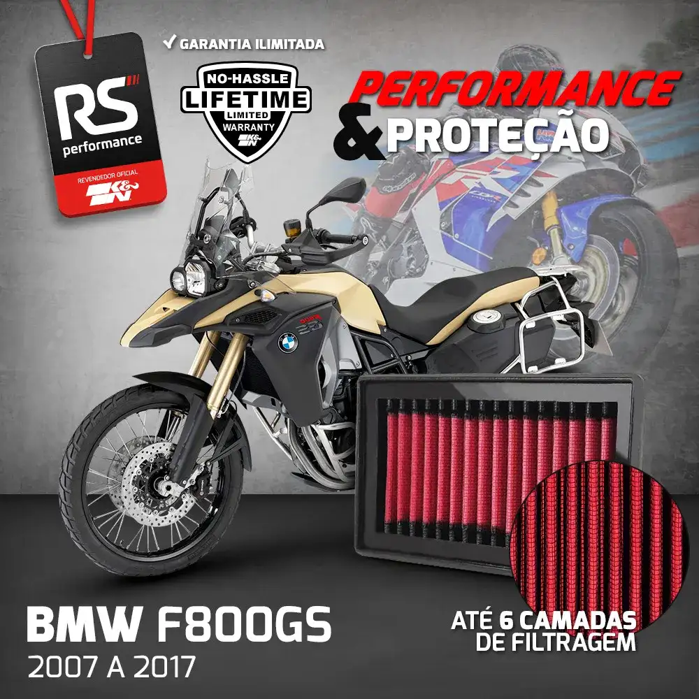 Filtro Esportivo Inbox Bmw Série F 800cc 1999 A 2005