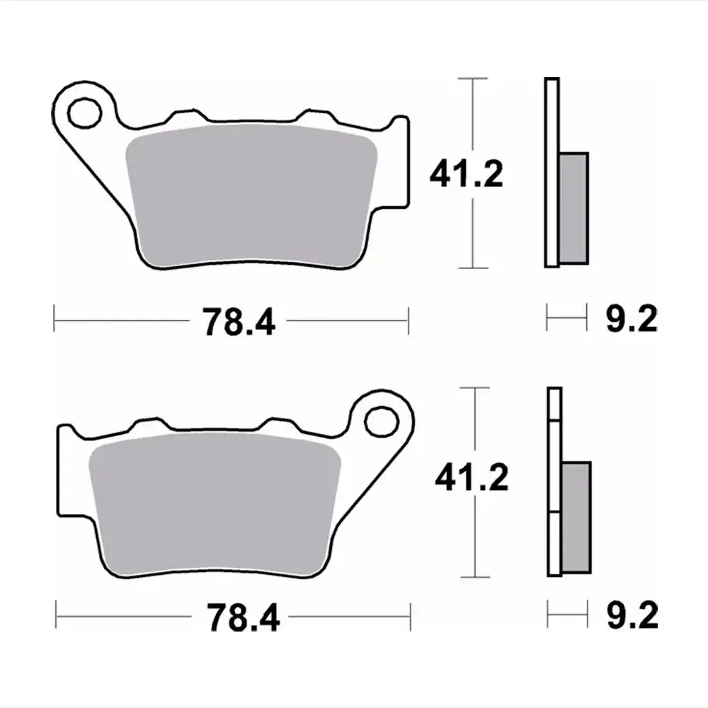 Pastilha De Freio Traseira Honda Cb500 E Nx650 1993 Até 1996