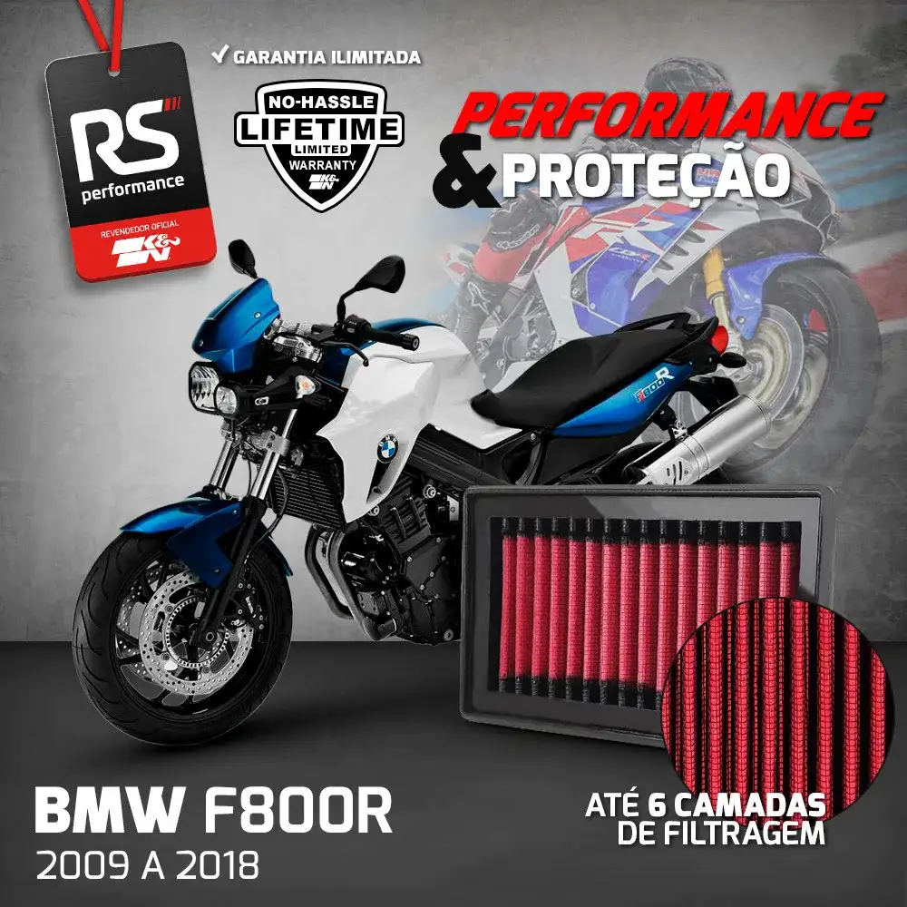 Filtro Esportivo Inbox Bmw Série F 800cc 1999 A 2005