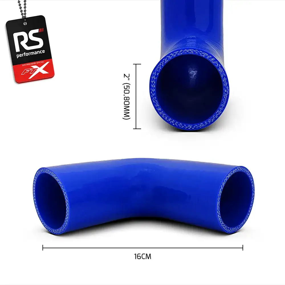 Mangote De Silicone De 90° De 2 Polegadas 50,8mm - 2 Cores