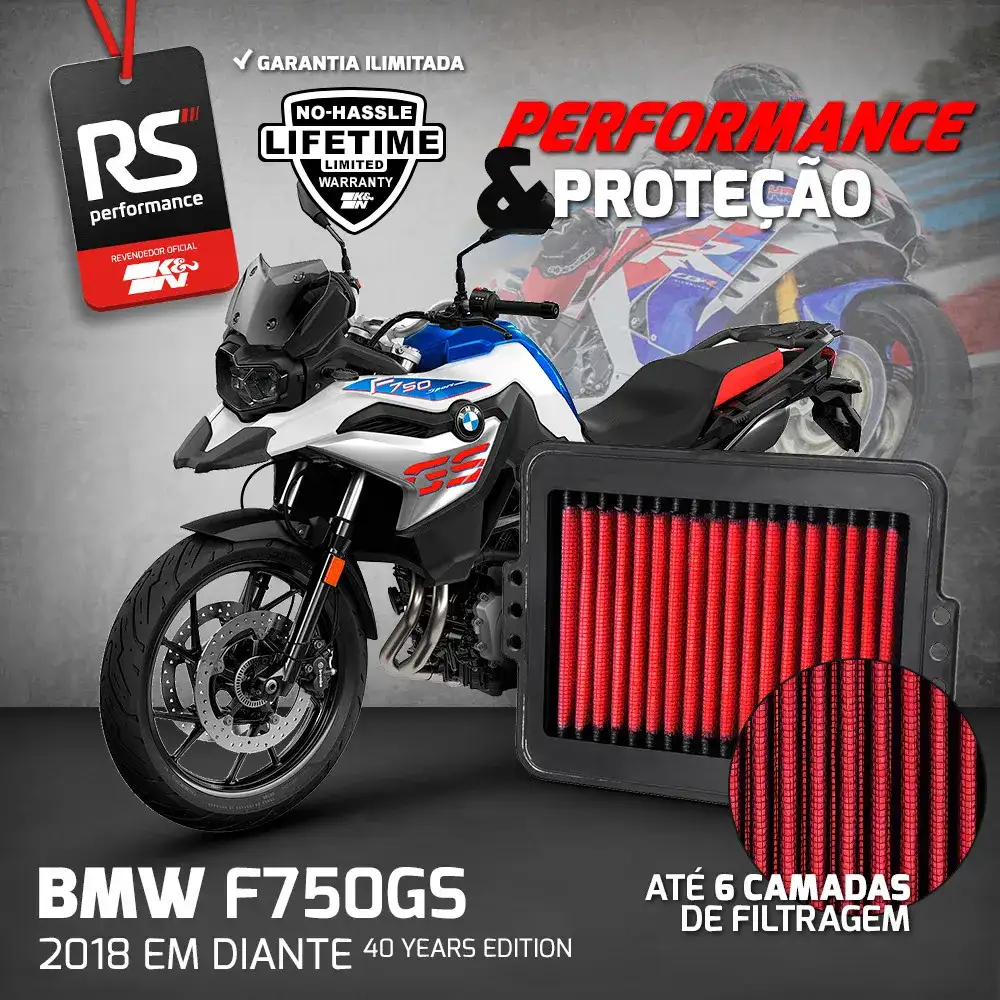 Filtro Ar Esportivo Inbox K&n Bmw F850gs F900r F900xr F750gs