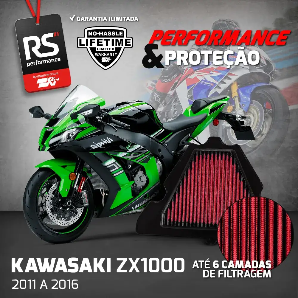 Filtro Esportivo Inbox Kawasaki Z1000 Zx1000 Klz1000 11-2018