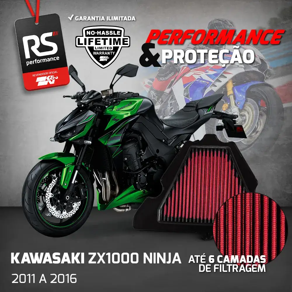 Filtro Esportivo Inbox Kawasaki Z1000 Zx1000 Klz1000 11-2018
