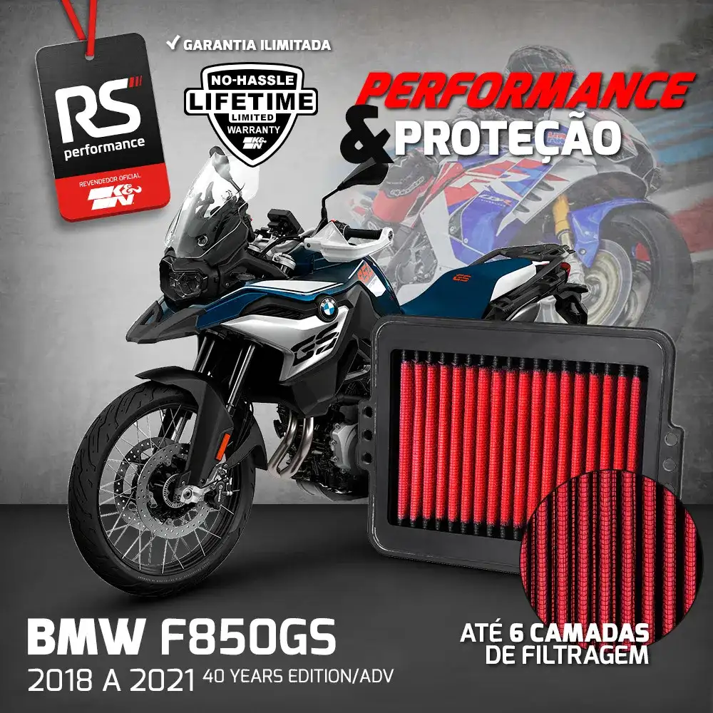 Filtro Ar Esportivo Inbox K&n Bmw F850gs F900r F900xr F750gs